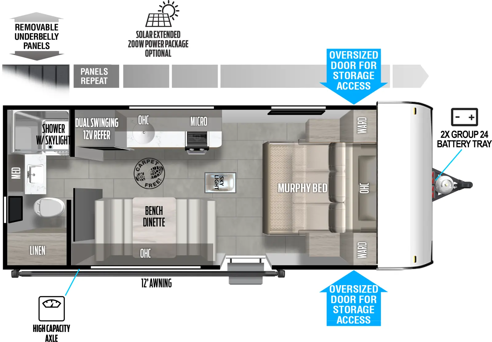 Salem Fsx 167RBK Floorplan